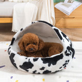 Maxbell Warm Pet House Dog Tent Calming Soft Hand or Machine Washable Cave Cat Bed Black 40cmx40cm