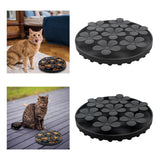 Maxbell Lick Mat for Dogs and Cats Flower Treat Pad Slow Feeder Toy Black