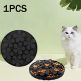 Maxbell Lick Mat for Dogs and Cats Flower Treat Pad Slow Feeder Toy Black