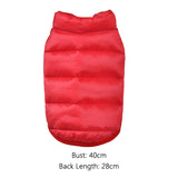 Maxbell Portable Dog Down Jacket Lightweight Warm Soft Stylish Windproof for Clothes Red M