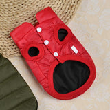 Maxbell Portable Dog Down Jacket Lightweight Warm Soft Stylish Windproof for Clothes Red M