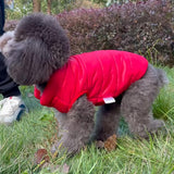Maxbell Portable Dog Down Jacket Lightweight Warm Soft Stylish Windproof for Clothes Red M