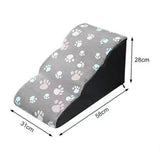 Maxbell Soft Dog Steps Stair Dog Ramp Ladder with Removable Cover Wide for Cats 58cmx31cmx28cm