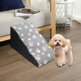 Maxbell Soft Dog Steps Stair Dog Ramp Ladder with Removable Cover Wide for Cats 58cmx31cmx28cm