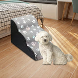 Maxbell Soft Dog Steps Stair Dog Ramp Ladder with Removable Cover Wide for Cats 58cmx38cmx38cm