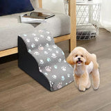 Maxbell Soft Dog Steps Stair Dog Ramp Ladder with Removable Cover Wide for Cats 58cmx38cmx38cm