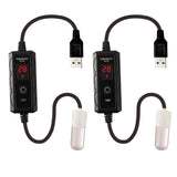 Maxbell USB Small Fish Tank Heater Heating Tool External Temperature Controller 10W