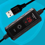 Maxbell USB Small Fish Tank Heater Heating Tool External Temperature Controller 15W