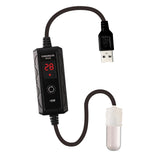 Maxbell USB Small Fish Tank Heater Heating Tool External Temperature Controller 15W