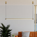 Maxbell LED Pendant Light Chandelier Farmhouse Shop Bedroom Hanging Ceiling Fixture 100cm Aureate horizontal