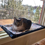Maxbell Cat Window Perch Playing Space Saving Window Seat Basking Cat Hammock 48cmx38cm