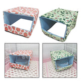 Maxbell Bottomless Nest Sleeping Winter Warm Hamster House for Small Animal Squirrel Pink