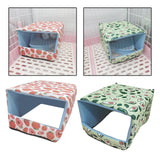 Maxbell Bottomless Nest Sleeping Winter Warm Hamster House for Small Animal Squirrel Pink