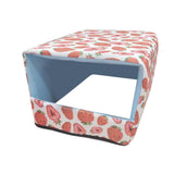 Maxbell Bottomless Nest Sleeping Winter Warm Hamster House for Small Animal Squirrel Pink