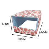Maxbell Bottomless Nest Sleeping Winter Warm Hamster House for Small Animal Squirrel Pink