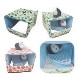 Maxbell Bottomless Nest Sleeping Winter Warm Hamster House for Small Animal Squirrel Green