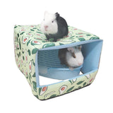 Maxbell Bottomless Nest Sleeping Winter Warm Hamster House for Small Animal Squirrel Green