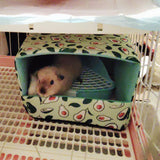 Maxbell Bottomless Nest Sleeping Winter Warm Hamster House for Small Animal Squirrel Green