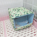 Maxbell Bottomless Nest Sleeping Winter Warm Hamster House for Small Animal Squirrel Green