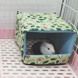 Maxbell Bottomless Nest Sleeping Winter Warm Hamster House for Small Animal Squirrel Green