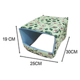 Maxbell Bottomless Nest Sleeping Winter Warm Hamster House for Small Animal Squirrel Green