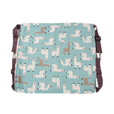Maxbell Cat Hanging Hammock Bed with Adjustable Straps Soft Breathable Cute Patterns Alpaca