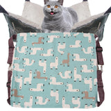 Maxbell Cat Hanging Hammock Bed with Adjustable Straps Soft Breathable Cute Patterns Alpaca
