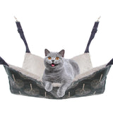 Maxbell Cat Hanging Hammock Bed with Adjustable Straps Soft Breathable Cute Patterns Tree