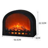 Maxbell Simulated Fireplace Lanterns Night Lamp Centerpieces Log Effect Crafts