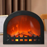 Maxbell Simulated Fireplace Lanterns Night Lamp Centerpieces Log Effect Crafts