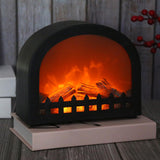 Maxbell Simulated Fireplace Lanterns Night Lamp Centerpieces Log Effect Crafts