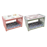 Maxbell Rabbit Bed House Winter Warm with Cushion Shelter for Chinchilla Rabbit Mice Pink