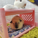 Maxbell Rabbit Bed House Winter Warm with Cushion Shelter for Chinchilla Rabbit Mice Pink