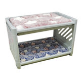 Maxbell Rabbit Bed House Winter Warm with Cushion Shelter for Chinchilla Rabbit Mice Blue
