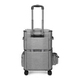 Maxbell Portable Pet Trolley Bag Pockets Double Layer Breathable for Travel