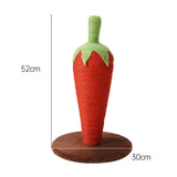 Maxbell Scratcher Pad Platform Carrot Decorative Cat Scratching Post for Playing