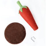 Maxbell Scratcher Pad Platform Carrot Decorative Cat Scratching Post for Playing