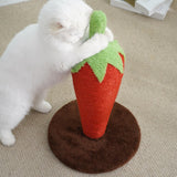 Maxbell Scratcher Pad Platform Carrot Decorative Cat Scratching Post for Playing