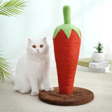 Maxbell Scratcher Pad Platform Carrot Decorative Cat Scratching Post for Playing