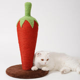 Maxbell Scratcher Pad Platform Carrot Decorative Cat Scratching Post for Playing