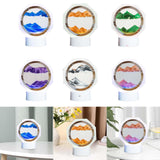 Maxbell Moving Sand Picture Night Light Flowing Sand Scene Quicksand Hourglass