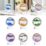 Maxbell Moving Sand Picture Night Light Flowing Sand Scene Quicksand Hourglass