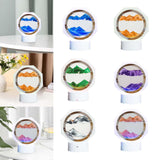 Maxbell Moving Sand Picture Night Light Flowing Sand Scene Quicksand Hourglass
