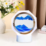 Maxbell Moving Sand Picture Night Light Flowing Sand Scene Quicksand Hourglass