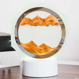 Maxbell Moving Sand Picture Night Light Flowing Sand Scene Quicksand Hourglass