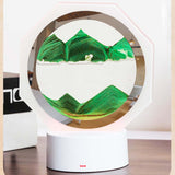 Maxbell Moving Sand Picture Night Light Flowing Sand Scene Quicksand Hourglass