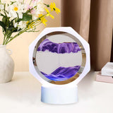 Maxbell Moving Sand Picture Night Light Flowing Sand Scene Quicksand Hourglass