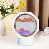 Maxbell Moving Sand Picture Night Light Flowing Sand Scene Quicksand Hourglass