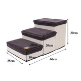 Maxbell Dog Stairs with Washable Cover Dogs Ramp Ladder Portable for Climbing up