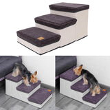 Maxbell Dog Stairs with Washable Cover Dogs Ramp Ladder Portable for Climbing up